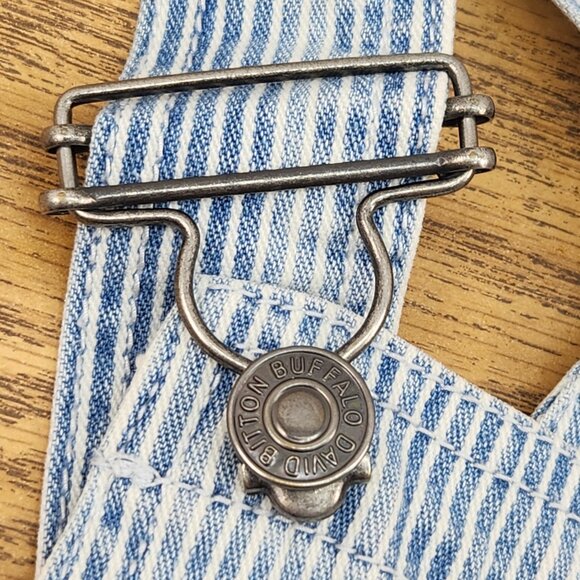 Buffalo David Bitton denim pinstripe overalls XS - Picture 8 of 16
